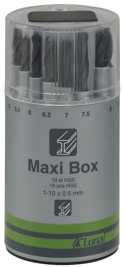 BORRSATS 1-10MM MAXI-BOX 
