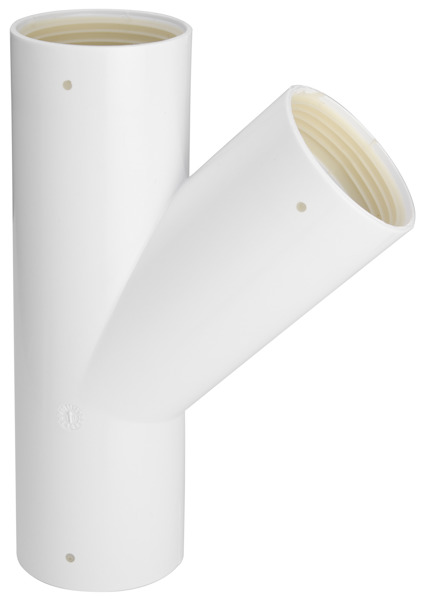 GRENRÖR 40X45GR VIT PP MED GUMMITÄTNING