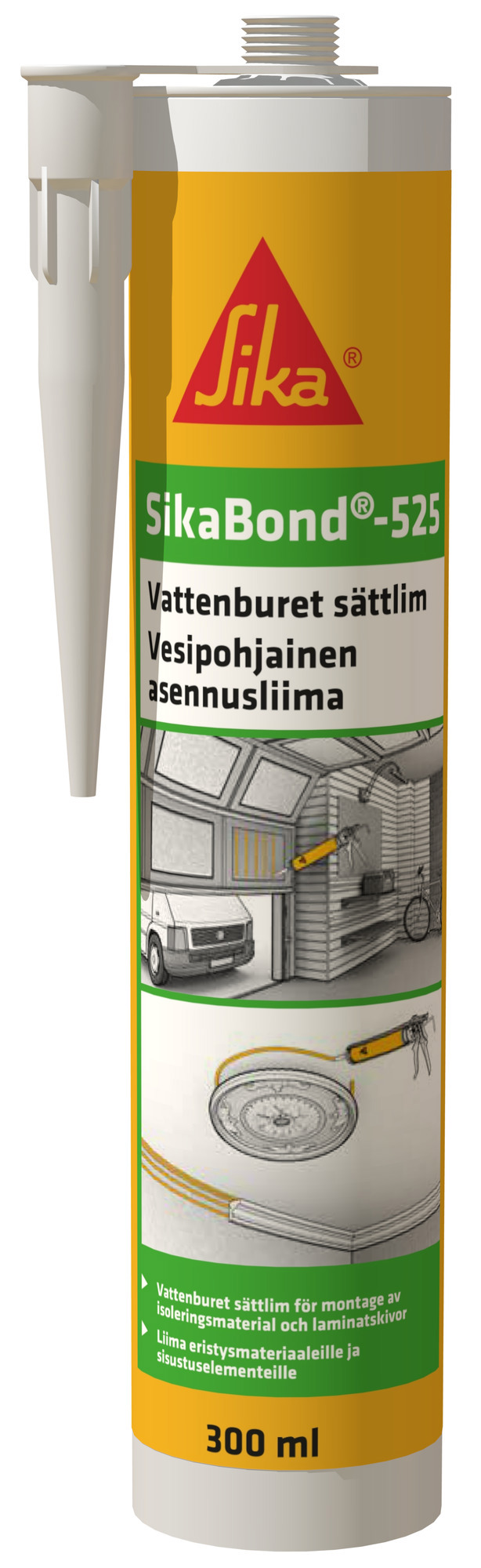SÄTTLIM SIKABOND-525 PATRON 300ML  - Sika