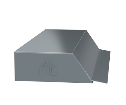 GAVELBESLAGSAVSLUT MED MONT. LOCK HÖGER L=200 MÖRKGRÅ