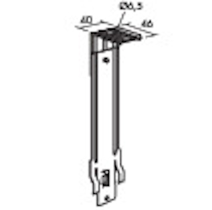 DIREKTFÄSTE JUSTERBART CONNECT L=185-220 MM GALVANISERAD