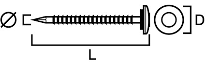 KLOCKSPIK NCS9000 SVART VFZ KAMG BRICKA 3,7X60MM 100ST
