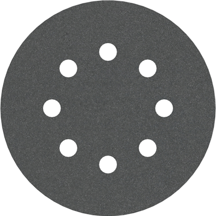 Rundt sliprondellblad med åtta hål.