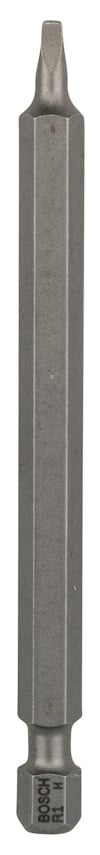 Skruvbits med sexkantigt skaft och spårformad spets, märkt "BOSCH R1".
