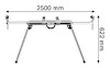 Ritning av en hopfällbar ram med fyra ben, måttangivelser 2500 mm bredd och 622 mm höjd.