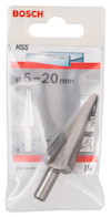 Förpackning med koniskt borr från Bosch, storlek 5-20 mm, HSS-material.