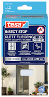 Förpackning för Tesa Insect Stop dörrnät med kardborrefäste, max. 2x 65x220 cm.