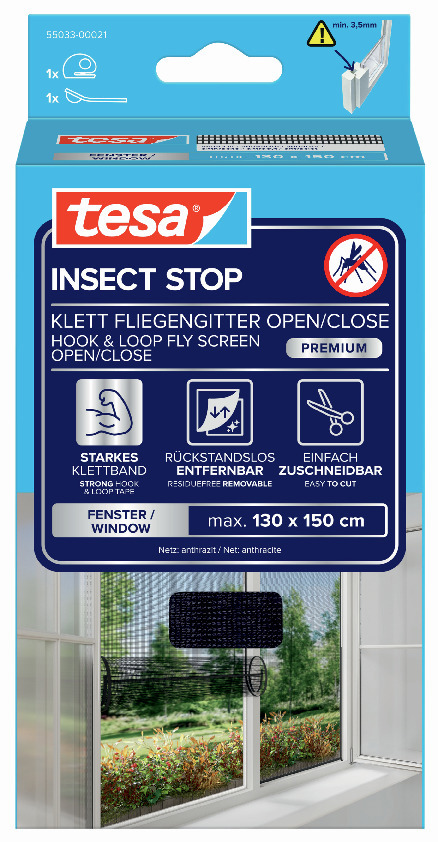 INSEKTSNÄT OPEN/CLOSE FÖNSTER AN - tesa
