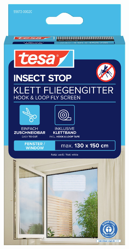 INSEKTSNÄT FÖNSTER STANDARD 1,3X1,5 M - tesa